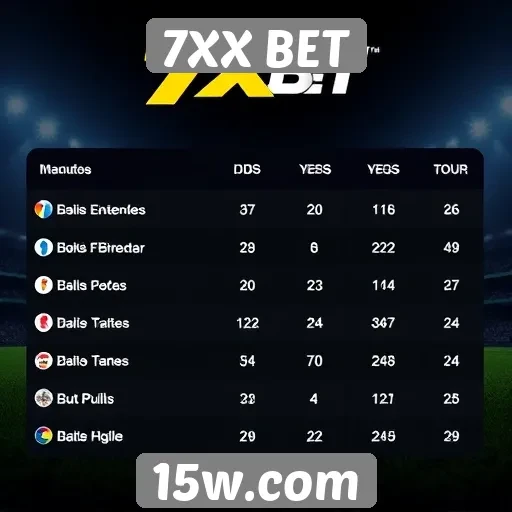 Comparação entre 7XX BET e concorrentes